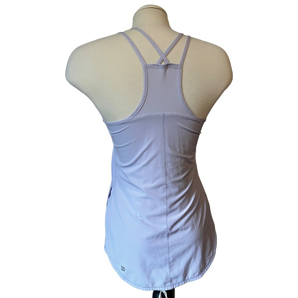 All In Motion Split Side Active Tank Sz XL Girls (14/16) Lavender Purple Dance S